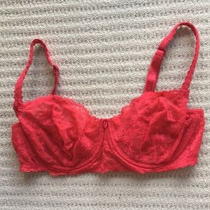 Felina Red Lace Underwire Bra 36D
